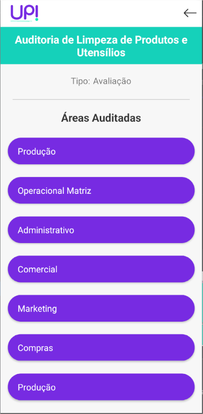 painel metrica up checklist